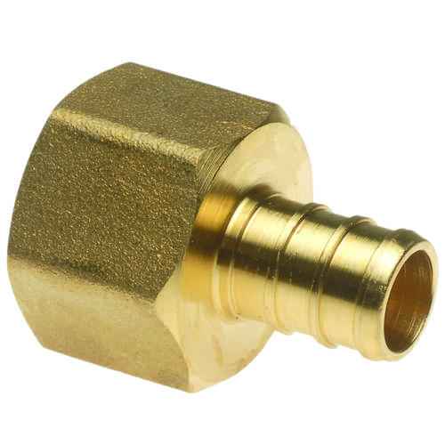 Hose Pipe Adapter, 1/2 x 3/4 in, PEX x FPT, Brass, 200 psi Pressure