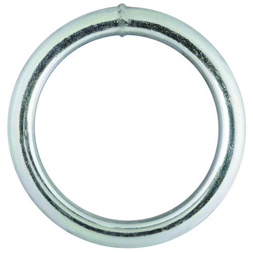 3155BC Series Welded Ring, 300 lb Working Load, 1-1/2 in ID Dia Ring, #3 Chain, Steel, Zinc