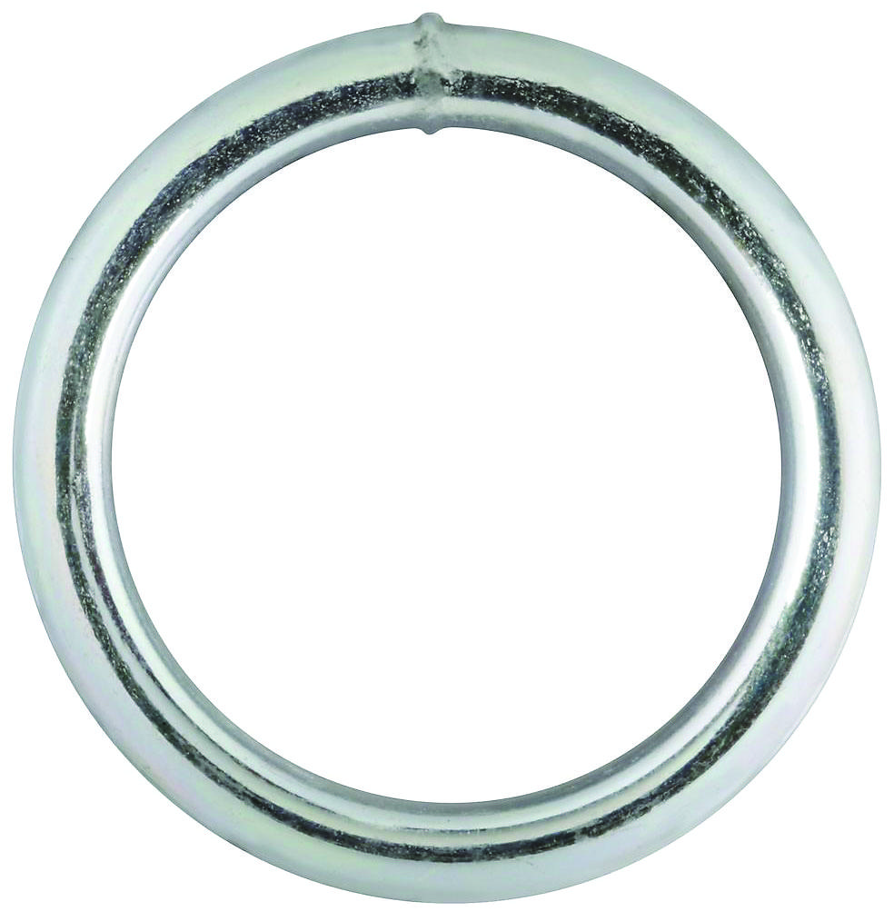 National Hardware N223-149 3155BC Series Welded Ring, 300 lb Working Load, 1-1/2 in ID Dia Ring, #3 Chain, Steel, Zinc