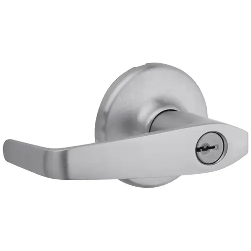 Kingston Light Commercial Vestibule Door Lock with RCAL Latch and RCS Strike Satin Chrome Finish