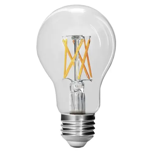 L/2 LED Bulb, General Purpose, A19 Lamp, 60 W Equivalent, E26 Lamp Base, Dimmable, Clear Pair