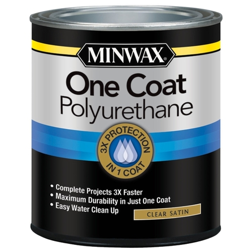 Polyurethane, Satin, Liquid, Clear, 1 qt