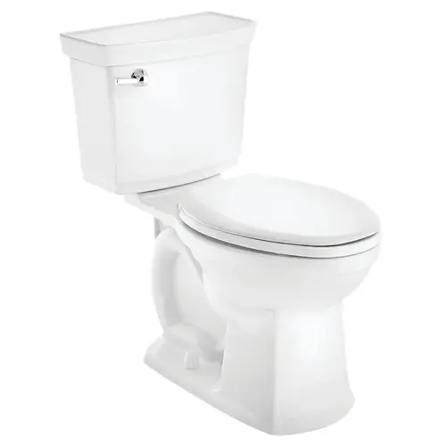 American Standard 727AA121.020 VorMax Complete Toilet, Elongated Bowl, 1.28 gpf Flush, 12 in Rough-In, 16-1/2 in H Rim White