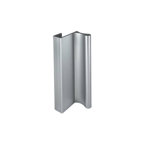 CRL D643A Satin Anodized Aluminum 3" Pull with 7/16" Lip for Sliding Glass and Panel Door