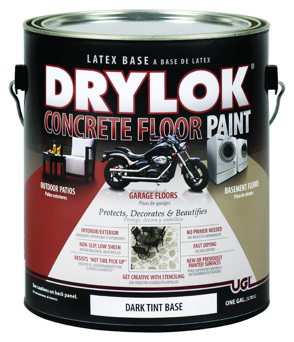 UGL 21713 Floor Paint, Flat, Dark, 1 gal Container