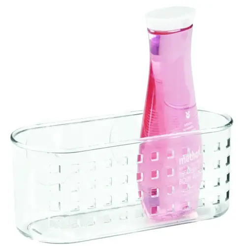 iDesign 41600 Shower Caddy, Plastic, 5.2 in OAW, 4.3 in OAH, 10.2 in OAD Clear