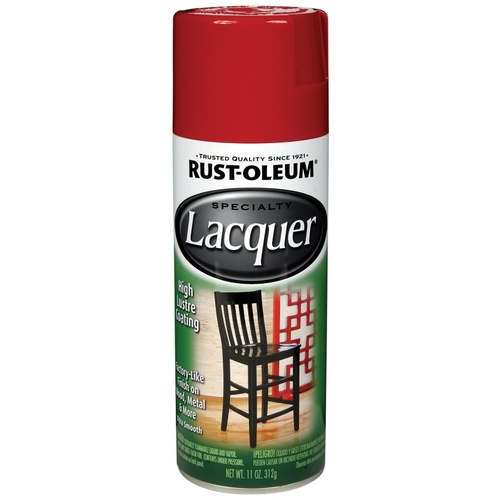 SPECIALTY Lacquer Spray, Liquid, Chinese Red, 11 oz, Can