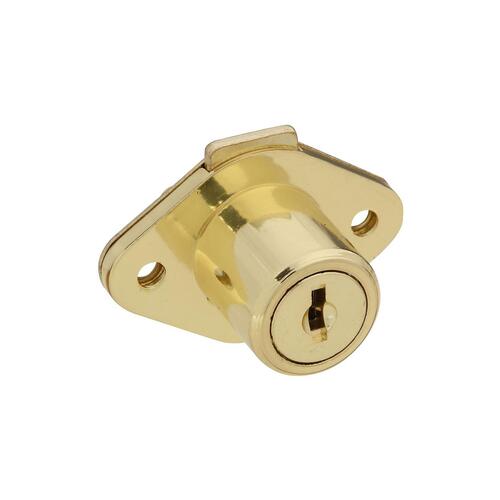 Keyed Drawer Lock - Brass N183-772