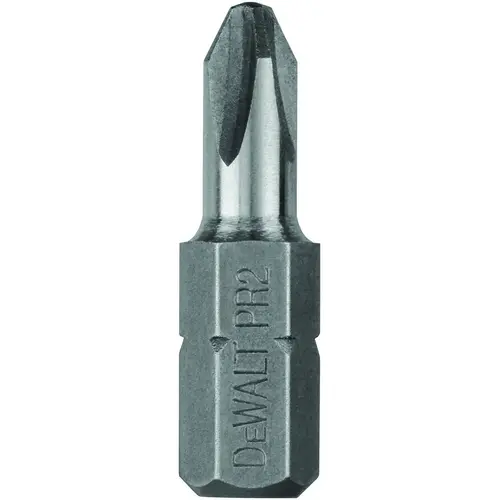 Insert Bit Tip, #2 Drive, Phillips Drive, 1/4 in Shank, Hex Shank, 1 in L, Steel - pack of 100