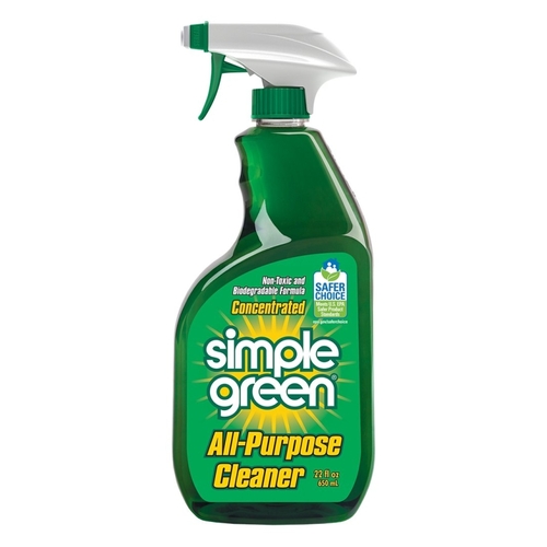 SIMPLE GREEN 2710001213022 All-Purpose Cleaner, 22 oz Spray Bottle, Liquid, Sassafras, Green