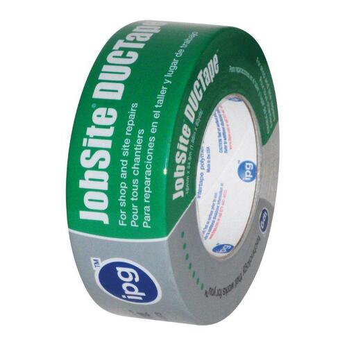 IPG 6700 Duct Tape, 60 yd L, 1.88 in W, Poly-Coated Cloth Backing, Silver