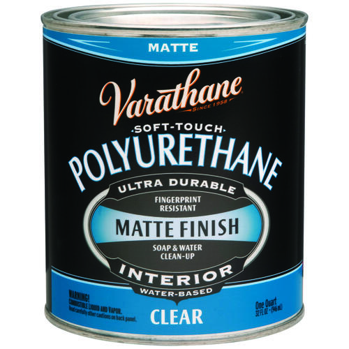 Polyurethane Ultimate Transparent Matte Crystal Clear Water-Based Urethane Modified Alkyd Crystal Clear - pack of 2