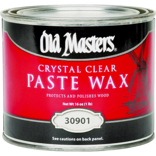 Paste Wax, Crystal Clear, White, Solid, 1 lb, Can