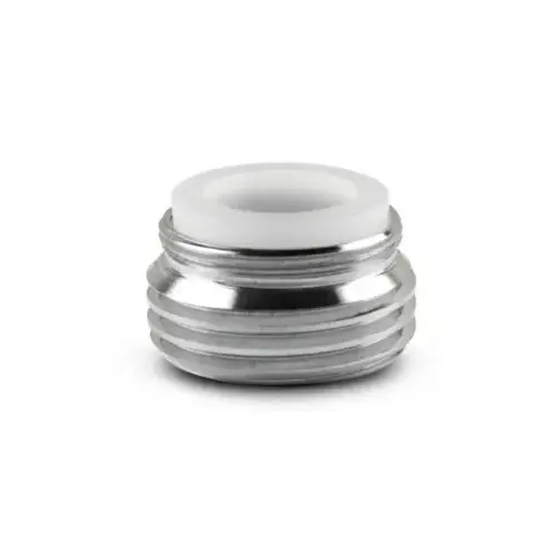 Drain King 95B Faucet Adapter, Male x Female Thread, Brass, Chrome Plated