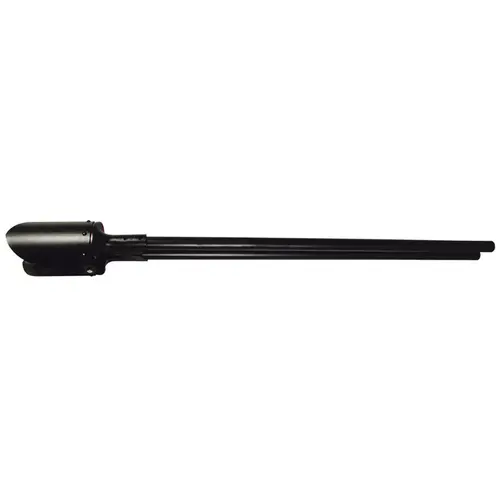 Post Hole Digger with Tubular Steel Handle, 11-1/2 in L Blade, Riveted Blade, HCS Blade