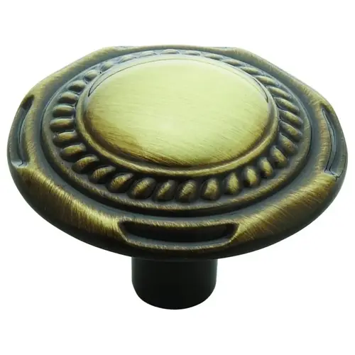 1-1/4" (32 mm) Diameter Allison Value Cabinet Knob Antique Brass Finish