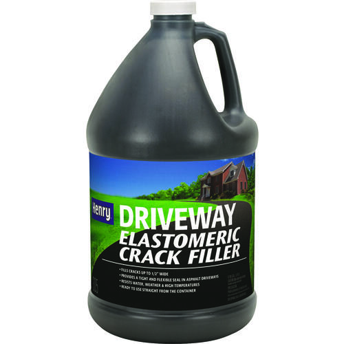 HE305 Series Driveway Crack Filler, Liquid, Black, Slight, 0.9 gal Jug - pack of 4