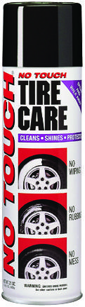 No Touch NT21-6 Tire Shine, 21 oz Aerosol Can, Liquid, Slight White