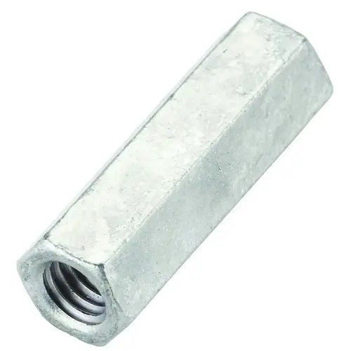 4013BC Series Coupling Nut, UNC Thread, 3/8-16 Thread, Galvanized