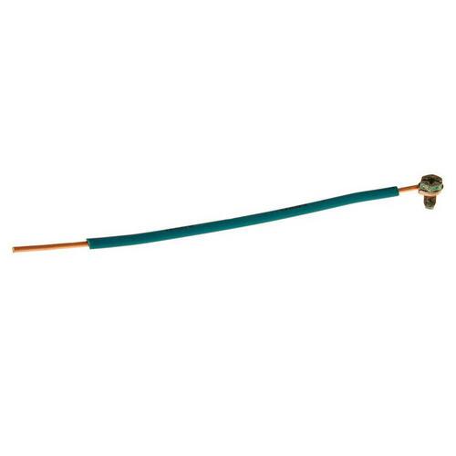 Wire Pigtail, 12 AWG Wire, Copper, Green