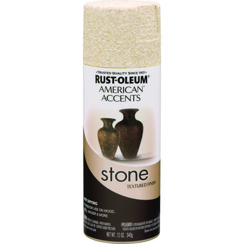 AMERICAN ACCENTS Stone Spray Paint Bleached Stone, Solvent-Like, Bleached Stone, 12 oz