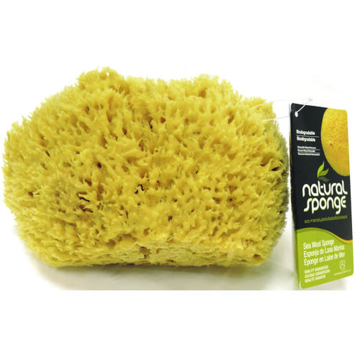 Wool Sea Sponge, 7 to 8 in L, Natural Wool