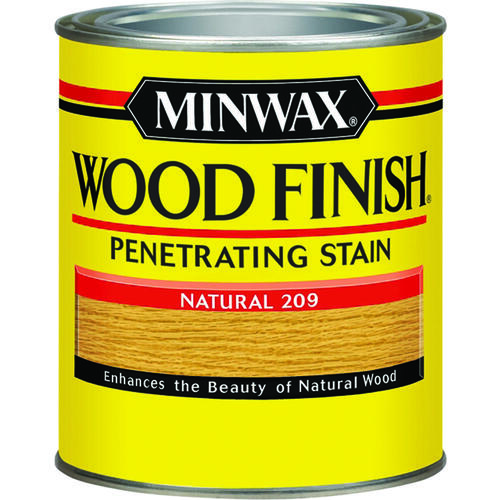 Wood Finish Wood Stain, Natural, Liquid, 1 qt, Can - pack of 4