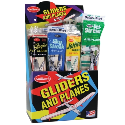 Guillow's 77-XCP48 Hand and Rubberband Plane Kit - pack of 48