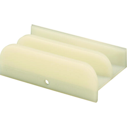 Shower Door Bottom Guide Assembly, Plastic, White, For: Framed Tub Enclosure Doors