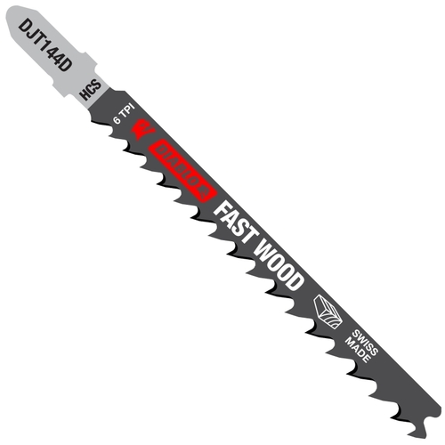 Diablo DJT144D5 Jig Saw Blade, 4 in L, 6 TPI, High Carbon Steel Cutting