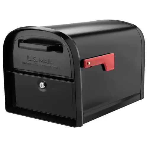 Architectural Mailboxes 950020B-10 THE CENTENNIAL Series Mailbox, 2176 cu-in Capacity, Steel, Powder-Coated, 14 in W Black