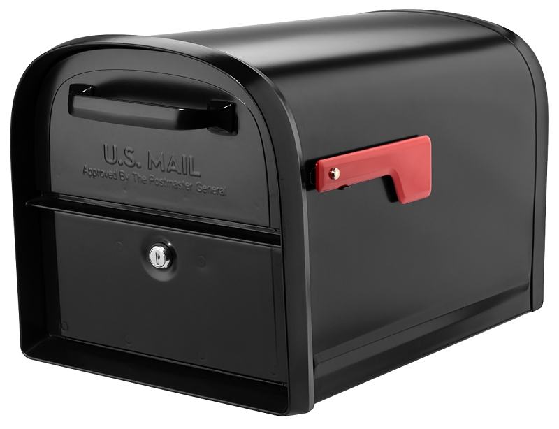 Architectural Mailboxes 950020B-10 THE CENTENNIAL Series Mailbox, 2176 cu-in Capacity, Steel, Powder-Coated, 14 in W Black