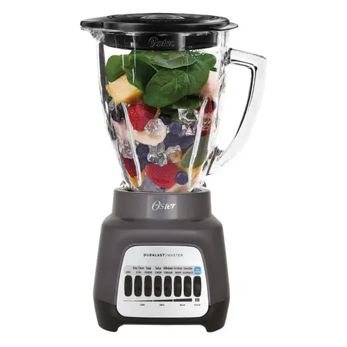 Master Series BLSTJJ-GPB-000 Blender, 24 oz Bowl, 800 W, 7-Speed, Gray, Glass Bowl