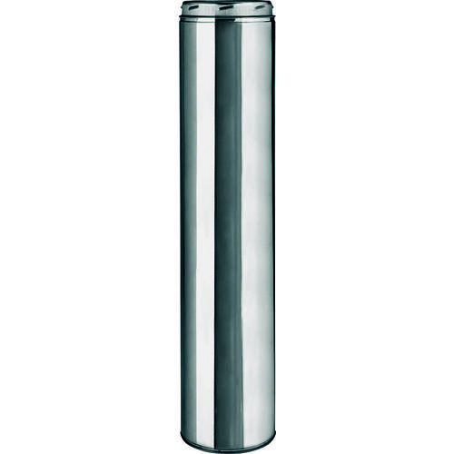 Chimney Pipe, 8 in OD, 24 in L, Stainless Steel Silver