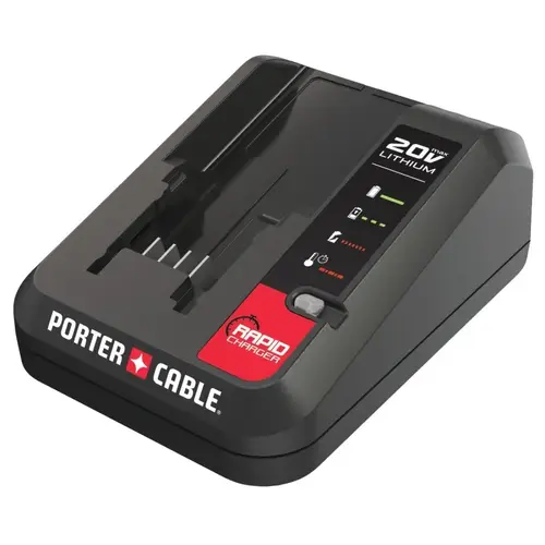 Battery Charger, 120 VAC Input, 20 V Output, 2 Ah, 0.67 hr Charge, Battery Included: No