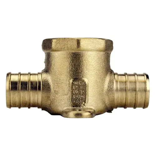 Apollo Valves APXDET34 Pipe Tee, 3/4 in, Barb x FPT x Barb, Brass, 200 psi Pressure