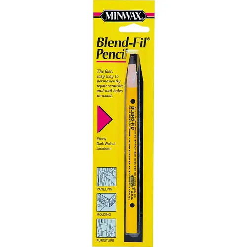 Blend-Fil Wood Filler Pencil, Solid, Pickled Oak, #4