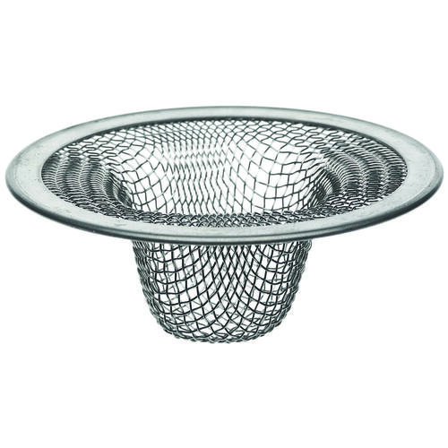 Danco 88820 Mesh Strainer, 2-1/2 in Dia, Stainless Steel, 2-1/2 in Mesh, For: 2-1/2 in Drain Opening Kitchen Sink