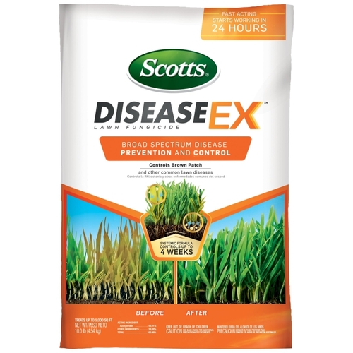 DiseaseEx 37610 Lawn Fungicide, Solid, Brown, 10 lb Bag