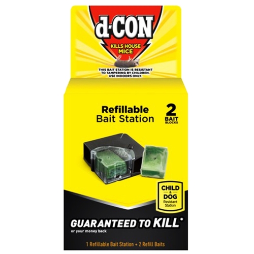 D-CON 1920089545-XCP8 Bait Station and Bait For Mice - pack of 8