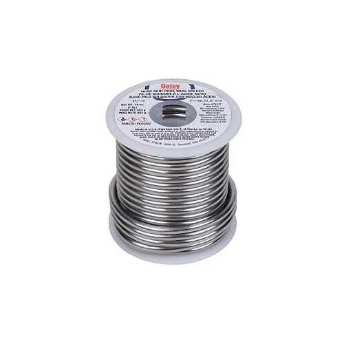 Oatey 21115 Acid Core Wire Solder, 1 lb, Solid, Silver, 360 to 460 deg ...