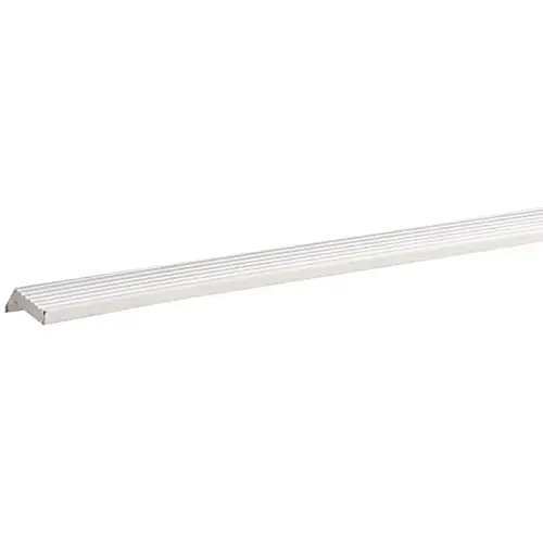 Garage Door Seal, 2 in W, 3/8 in Thick, 7 ft L, Vinyl, White - pack of 10