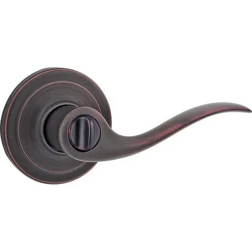 Tustin Privacy Door Lock with 6AL Latch and RCS Strike Venetian Bronze Finish