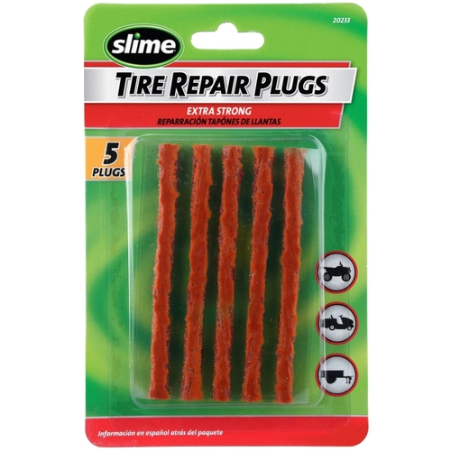 Tire Repair Plug, Butyl Rubber Black - pack of 5