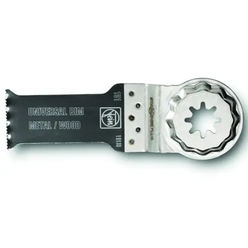 FEIN 63502151260 E-Cut Universal Saw Blade StarlockPlus 1-1/8" X 1-1/8" L Bi-Metal Black