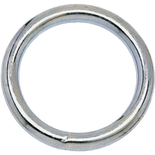 Campbell T7662154 T7661154 Welded Ring, 150 lb Working Load, 2 in ID Dia Ring, #7B Chain, Solid Bronze, Polished