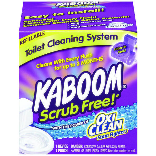 Kaboom 35113 Toilet Cleaning System, Granular, Chlorine, White
