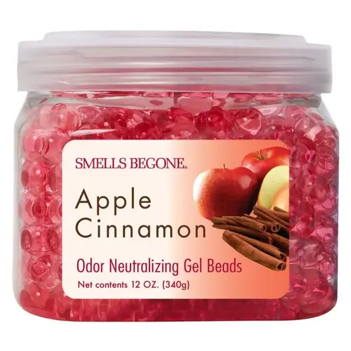 Smells Begone 52812 Odor Neutralizing Gel, 12 oz Jar, Apple Cinnamon, 450 sq-ft Coverage Area