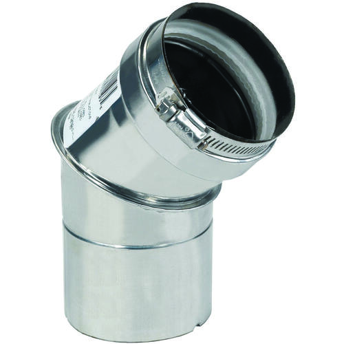 Bosch 2SVEEWCF0345 Z-Flex Series Z-Vent Water Heater Elbow, Stainless Steel