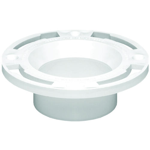 thumbnail image 2 of Oatey 3x4 Inch PVC Closet Flange With Stainless Steel Ring - Toilet Flange For 3" & 4" PVC Pipe 2 of 14